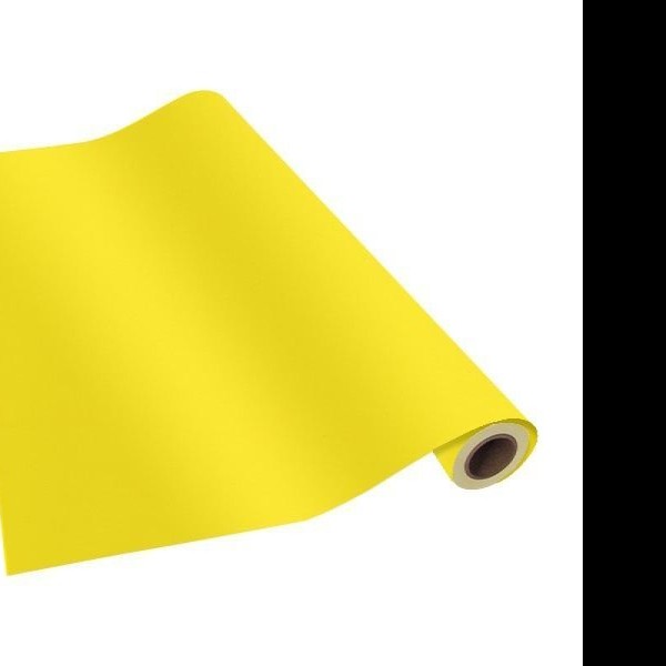 PAPEL AMERICA ROLLO 0.7X25M AMARILLO CANARIO 80G 425
